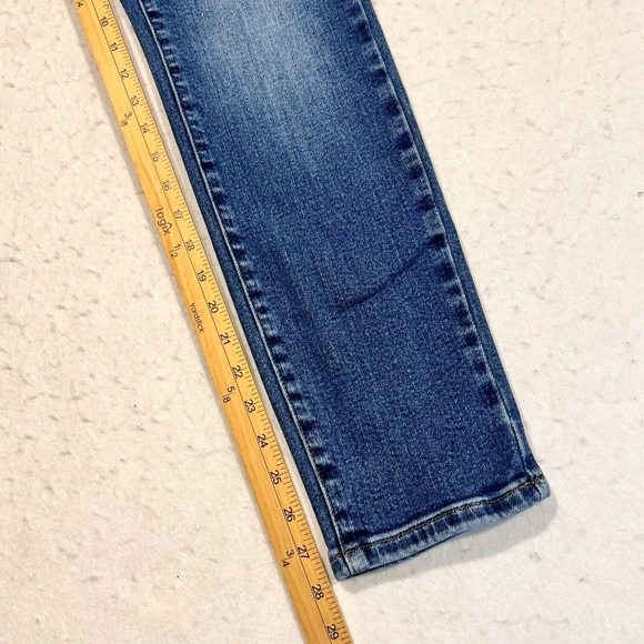 Judy Blue Jeans Blue Floral Embroidered Denim Boyfriend Festival Size 3/26 26x28 - Picture 7 of 16